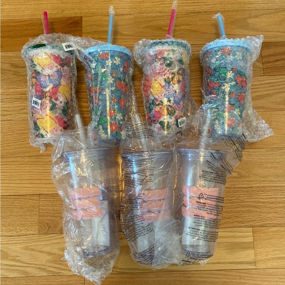 Lot of 7 tumblers water cups gift lot